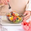 Salat- und Obstschale aus gehämmertem Glas