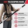 Telescopic Pressure Washer Extension Wand, 24 Ft. Extension 5-Stage Power Washer Extension Wand