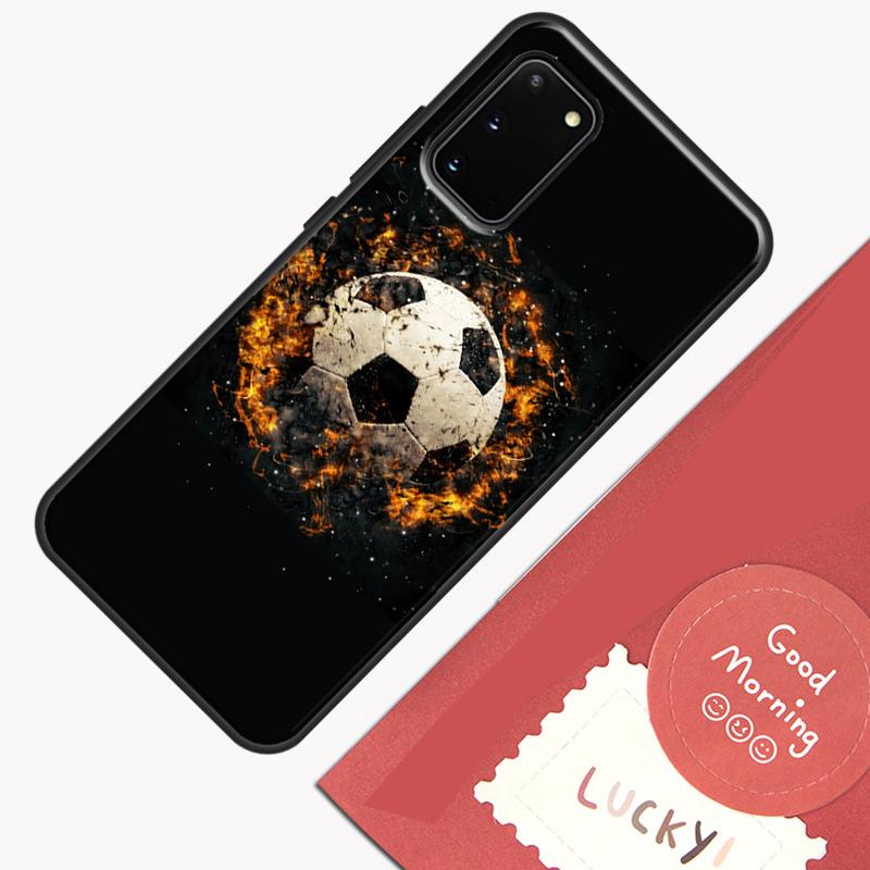 Football Soccer Ball Phone Case For Samsung Galaxy S24 S26 Ultra S20 S21 S22 S23 S25 Plus S10 S25 FE Cover Shell