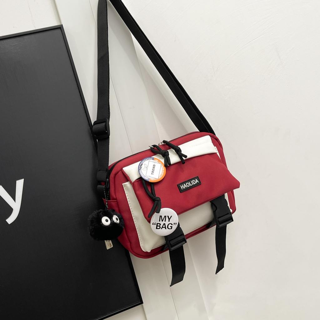 2025 Spring New Messenger Bag Small Bag Japanese Trendy Brand Casual Versatile Student Mobile Phone Bag Small Satchel Women
