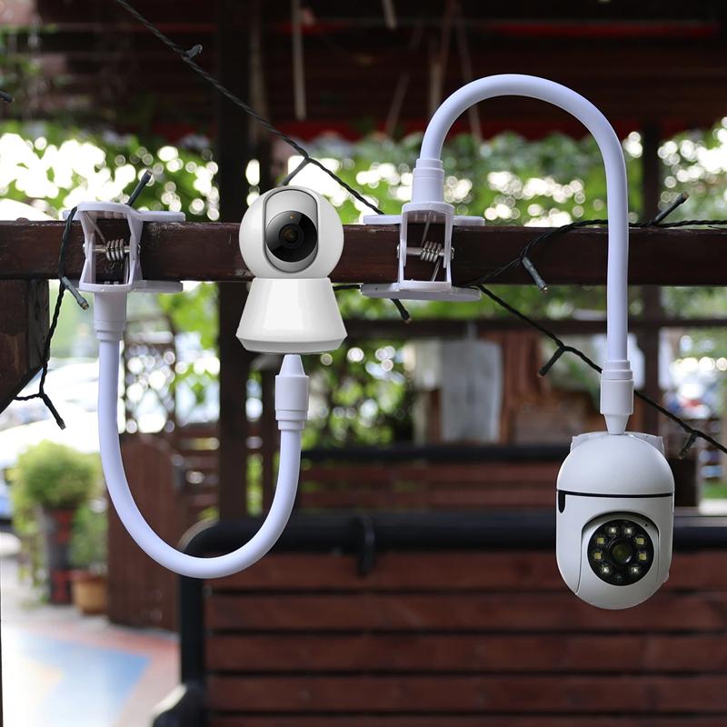 Protable Flexible Camera Clamp Mount Baby Monitor Camera Holder Stand Webcam Monitor Punch-free Bendable Bracket Base With Clip