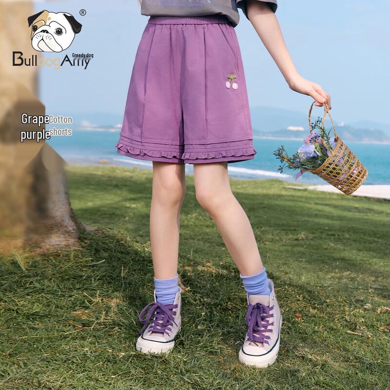 CHANZUIGOU Girls  Pure Cotton Cherry Print Shorts 160 cm