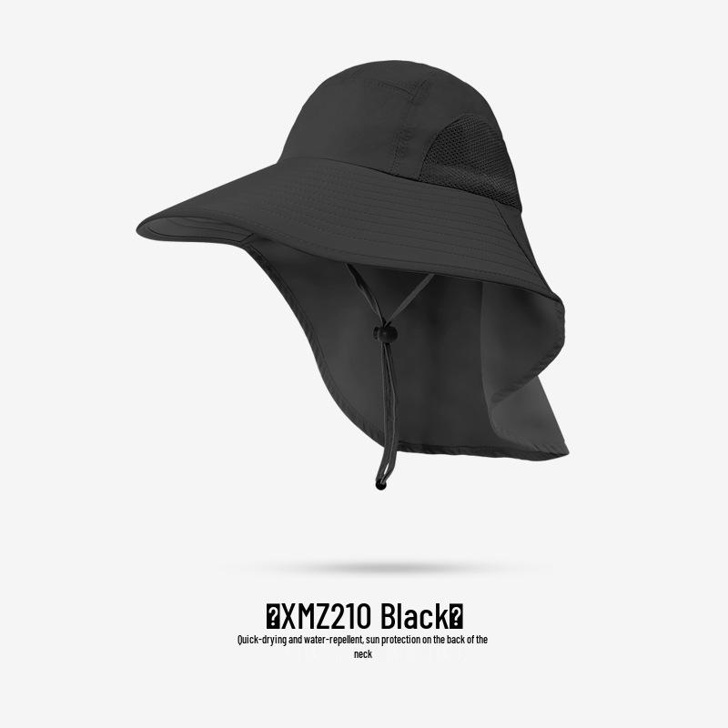 Unisex Summer Fishing Hat with Large Brim and Detachable Top