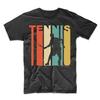 Vintage Retro 1970S Style Tennis Player Sports  Fashion Short Sleeve Printed Round Unisex Cheap Price Custom Made T Shirts