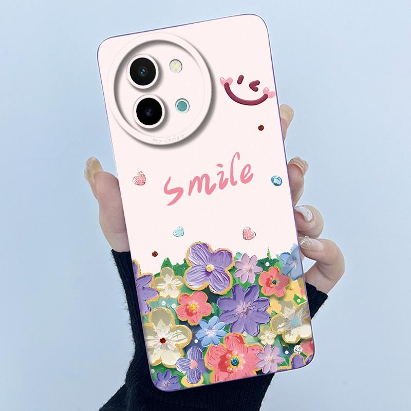 Case For Vivo Y38 Y58 T3X 5G Cute Panda Sweet Girls Silicone Soft Back Cover for VivoY38 VivoY58 5G Bumper Protective Casing