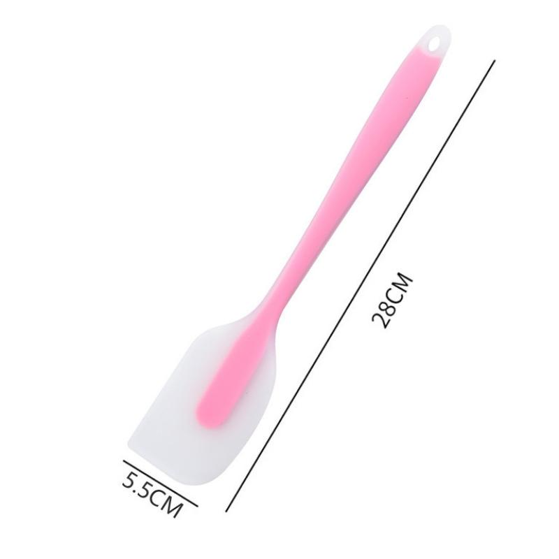Silicone Spatula Cream Butter Cooking Baking Spatula Heat Resistant Utensils Scrape Decorator Translucent Kitchen Baking Tools