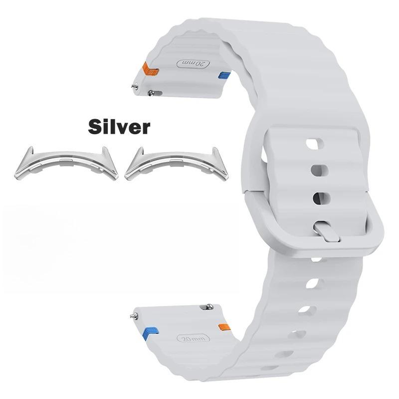 Sport-Ersatzarmband Passend für Google Pixel Watch 4/3 41mm 45mm Zubehör Wellen-Silikonband für Google Pixel Watch 2 1 Correa