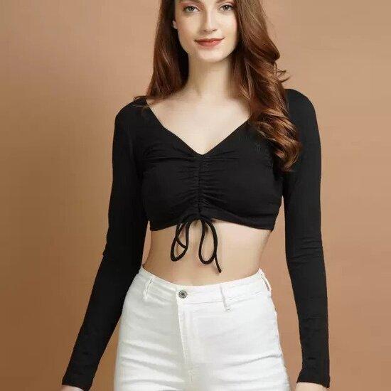 

Женская блузка Топ для сари Блузка в сетку Стильная блузка для девочек и женщин