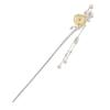 [Miaomyao] Kanzashi (hairpin) - Single Piece - Japanese Clothing - Formal Kimono, Yukata - Hair Ornament - Summer Flower - Pearl - Silver - Hair