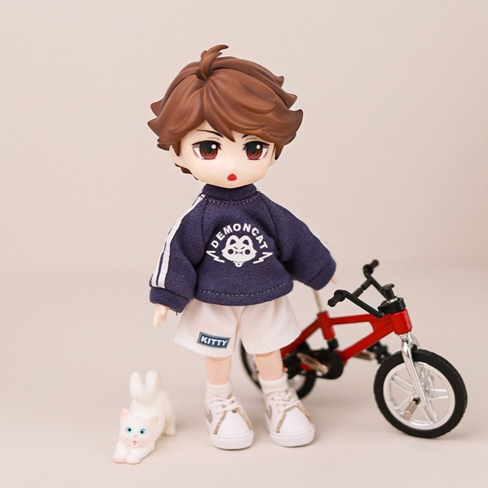 Handmade OB11 Clothes Casual Wear Obitsu11 Outfit DIY Toy Doll Hoodie Shorts Molly GSC Body