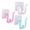 5pcs Wall-mounted Slipper Rack Self-adhesive Shoe Drying Rack Storage Hook Slipper Hook Home