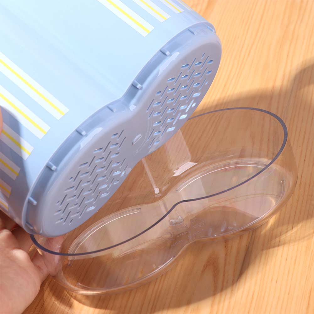 Large Capacity 2 Grids Chopstick Cage Detachable Tableware Drain Storage Box  Kitchen