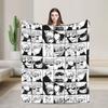 Gojo Satoru Manga Collage Blankets Flannel Winter Anime Jujutsu Kaisen Soft Throw Blanket for Bedding Outdoor Bedding Throws