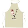Tablier De Cuisine - Victoire Lettre - Impression Bretonne - Coton Résistant - Liens Ajustables