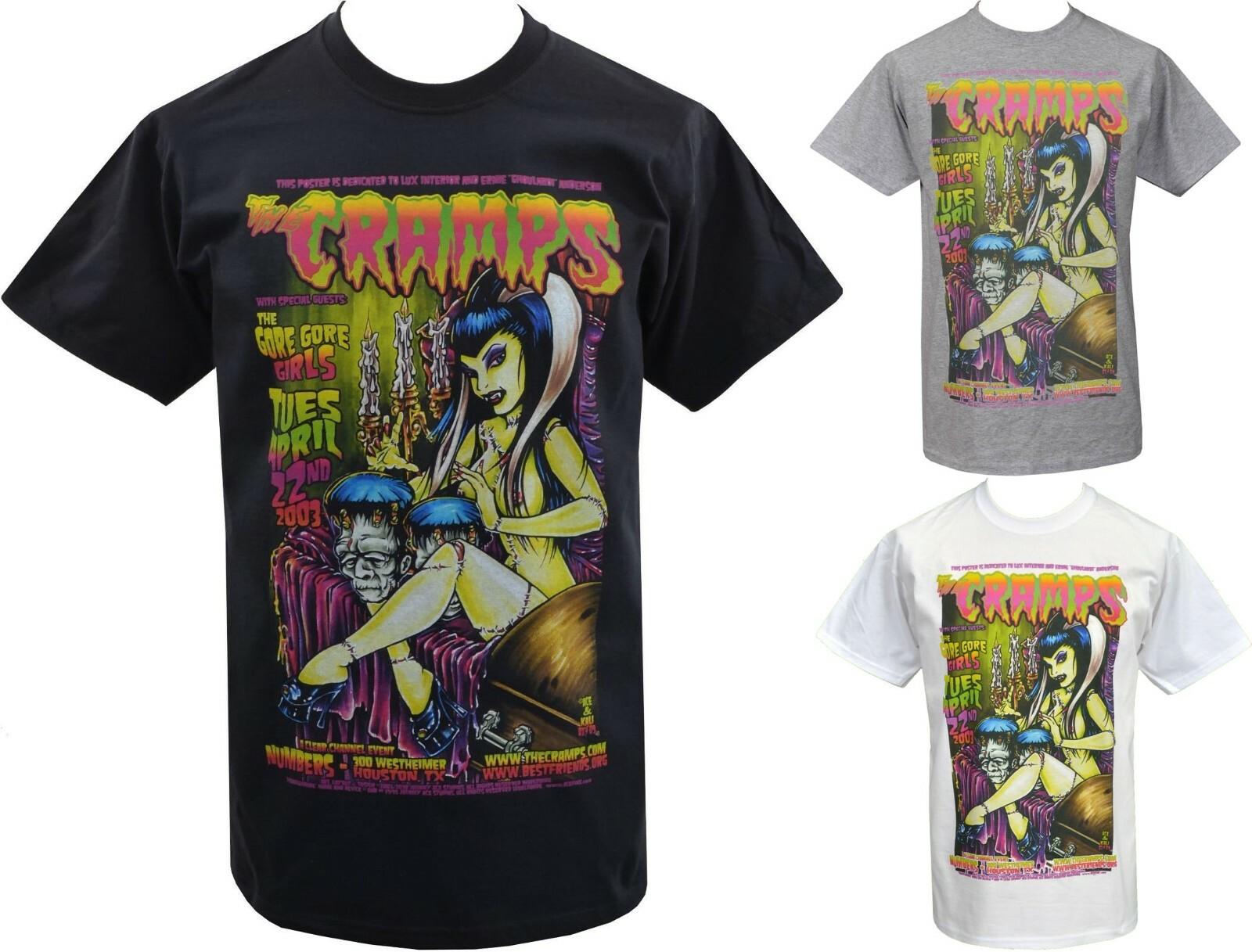 The Cramps Mens PSYCHOBILLY T-Shirt Frankenstein Zombie Pin-up Garage Punk XXXXL