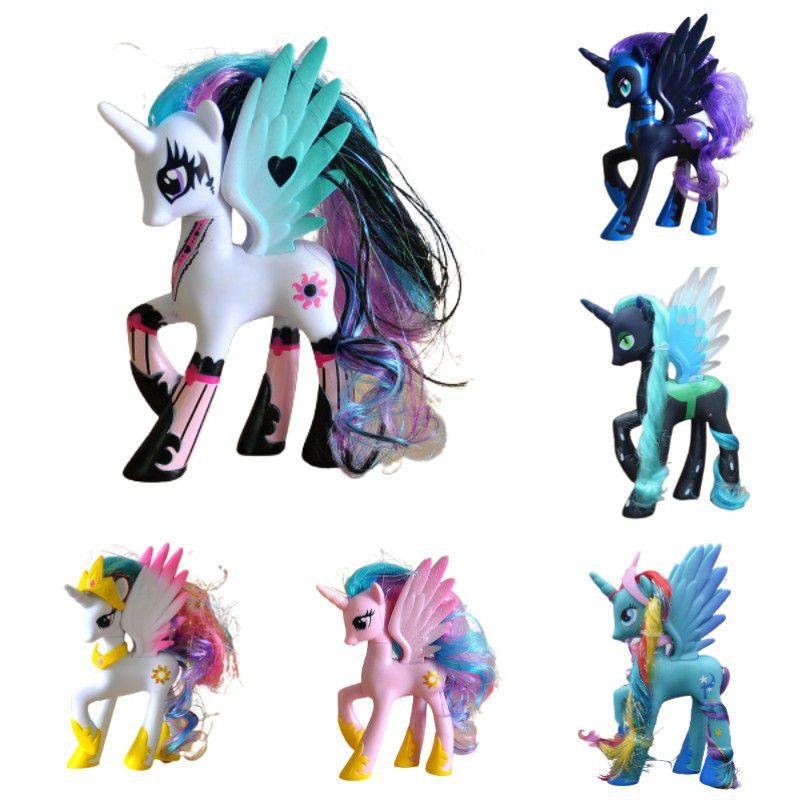 Pony Little My Figure Toy Unicorns Model Cake Topper Kids Xmas Gifts Birthday