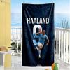 Haaland Badehåndklæde Blødt Holdbart Hurtigtørrende Behageligt Letvægts Bærbart til Svømning, Strand, Camping, Rejser, Strandtilbehør, Fitnesscenter