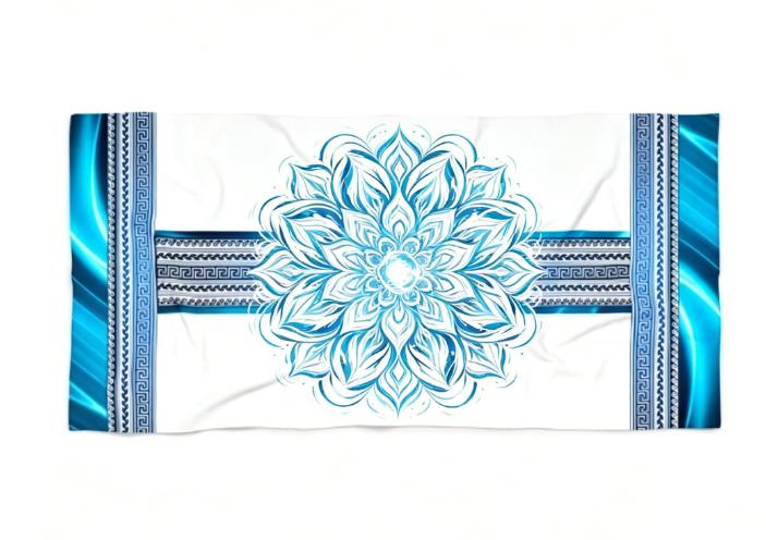 Boho Mandala Print Beach Towel, Soft Microfiber Quick Dry Absorbent Towel for Beach Pool Camping Travel Outdoor Activities 50X100cm &1pc