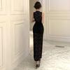 Women's New Chinese Sleeveless Lace Skinny High Split Dress