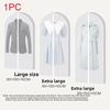 Minimalist Waterproof Garment Dust Cover With Transparent Pvc For Wardrobe Storage