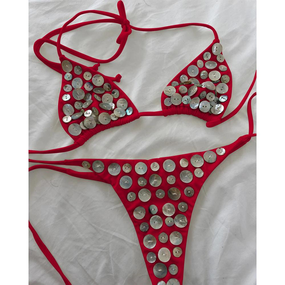 Push Up Bikinis 2025 New Sexy Women Swimsuit Swimwear Female Micro Bikini Set Biquini Bathing Suit Swimming Suits Beachwear