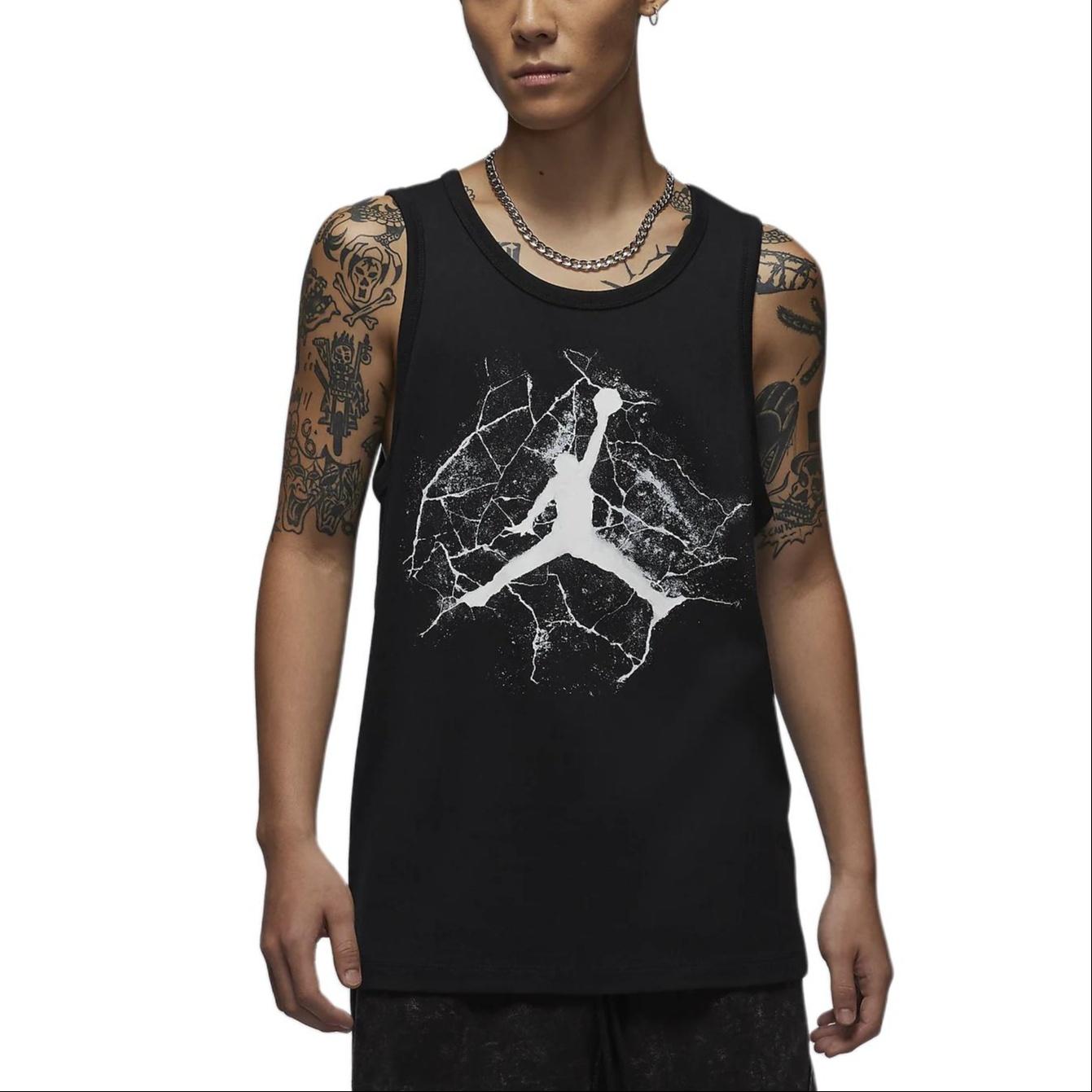 Air Jordan Graphic Tank Asia Sizing Black Men s FZ1942-010 XL