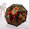 1 PC Automatic Folding Umbrella - Fox Pattern, Portable & Foldable Design with 8 Ribs, Christmas Birthday Gifts
