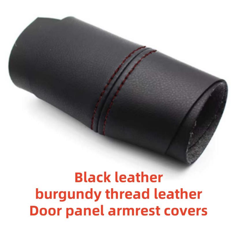 Black Leather Door panel armrest covers Black For Volkswagen Golf 4 MK4 Jetta Bora 1998 1999 2000 2001 2002 2003 2004 2005