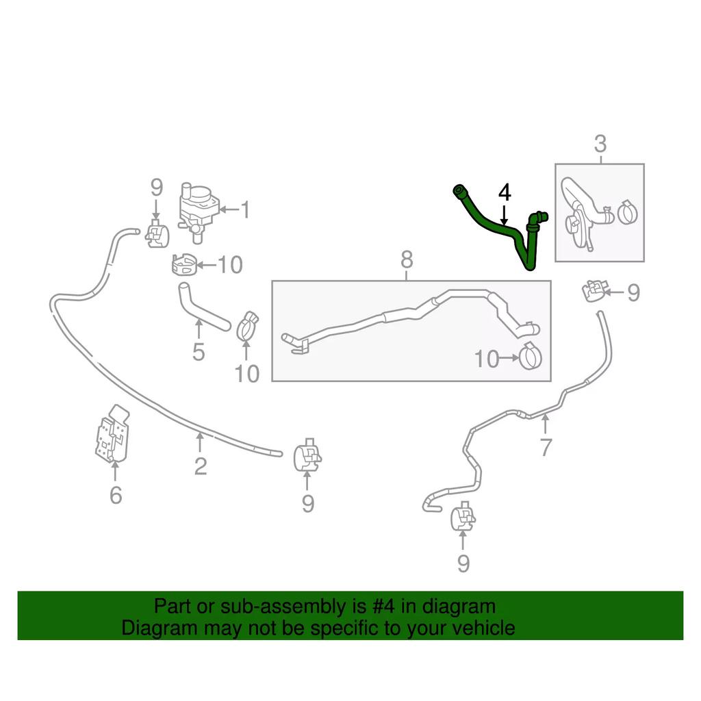 Engine Coolant Hose 2128303396 Rubber Water Pipe Replacement Accessories Suitable for E300 E350 C300 C350 CLS300 CLS350