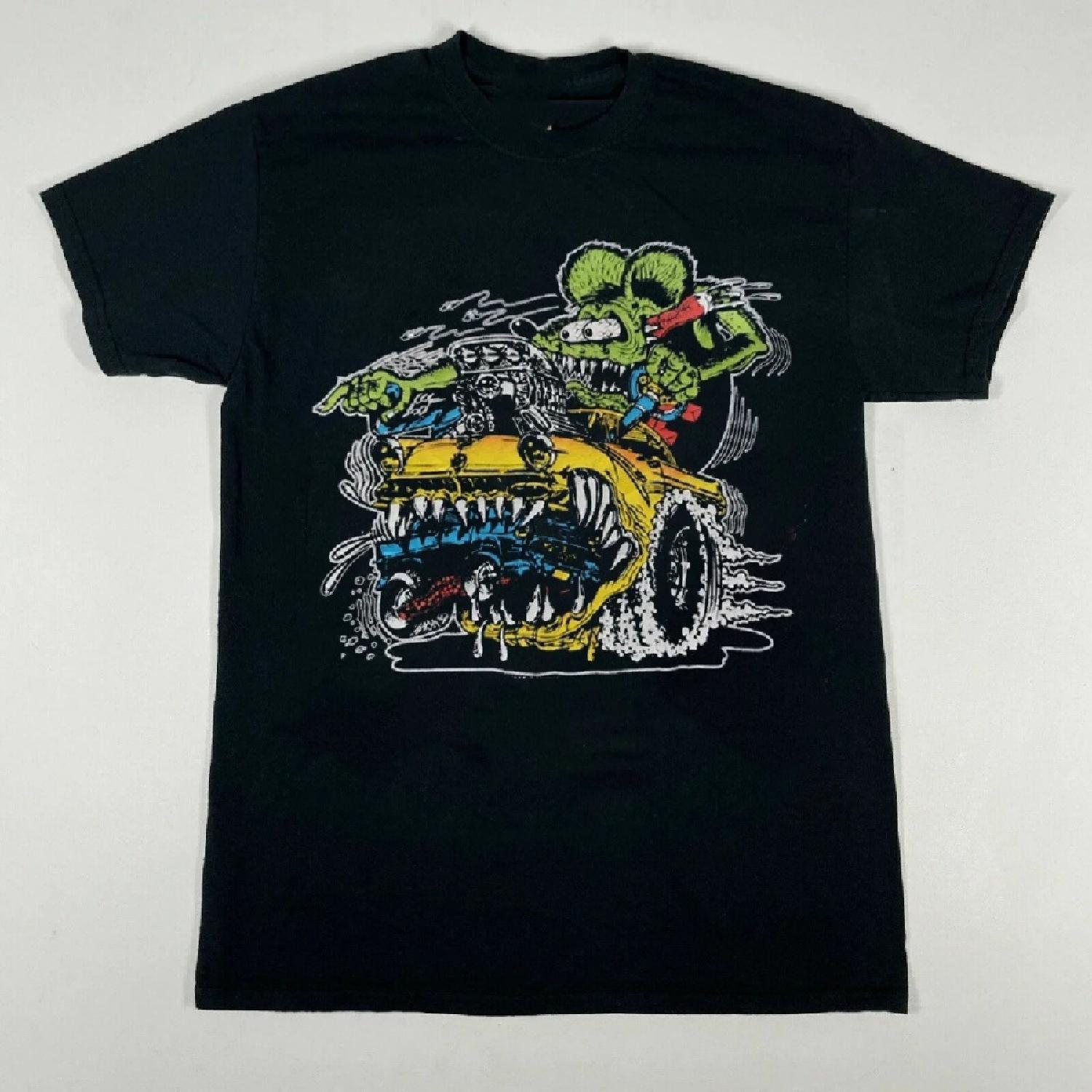 

Ed Roth Rat Fink Gift For Fan Cotton Black S-2345XL Unisex T-shirt S3331 XXXXXL чорний