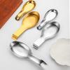 RuHan Gold Hot Pot Serving Utensil Set with Fish Tail Bone China Rest