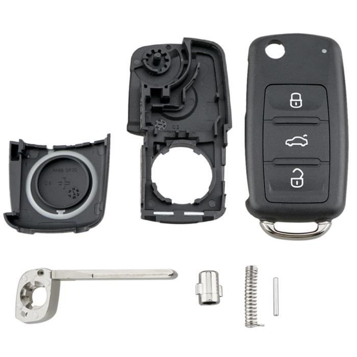 3-button Remote Key Shell for Volkswagen Polo Sharan Tiguan Touran Up Jetta Golf MK6 Golf Estate