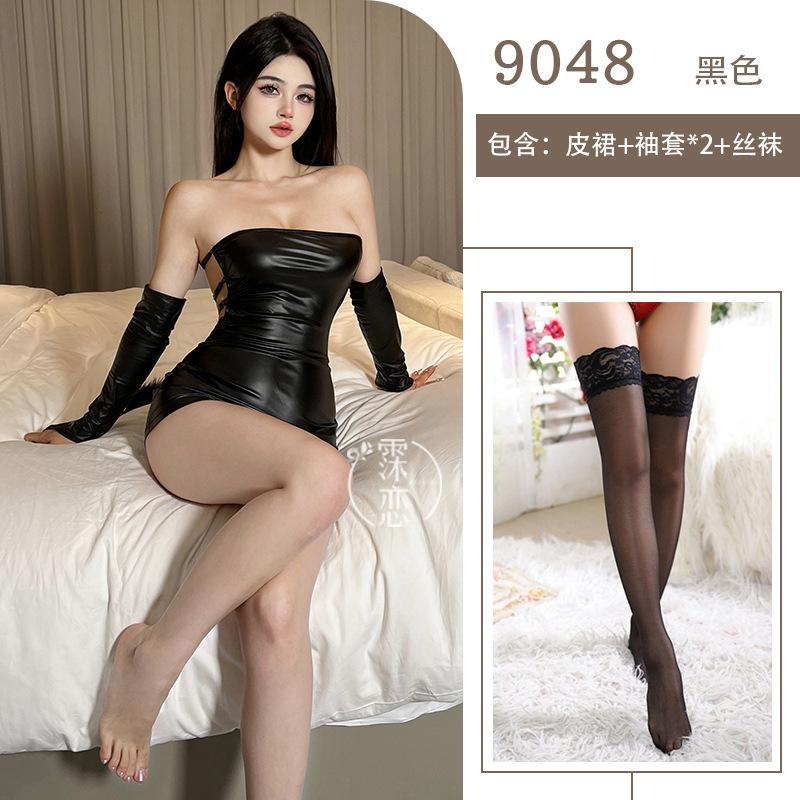 Sex Underwear, Sexy Tube Top, Hip Wrap Temptation, Hot Nightclub Halter, Small Chest, Big Leather Skirt, Passion Suit