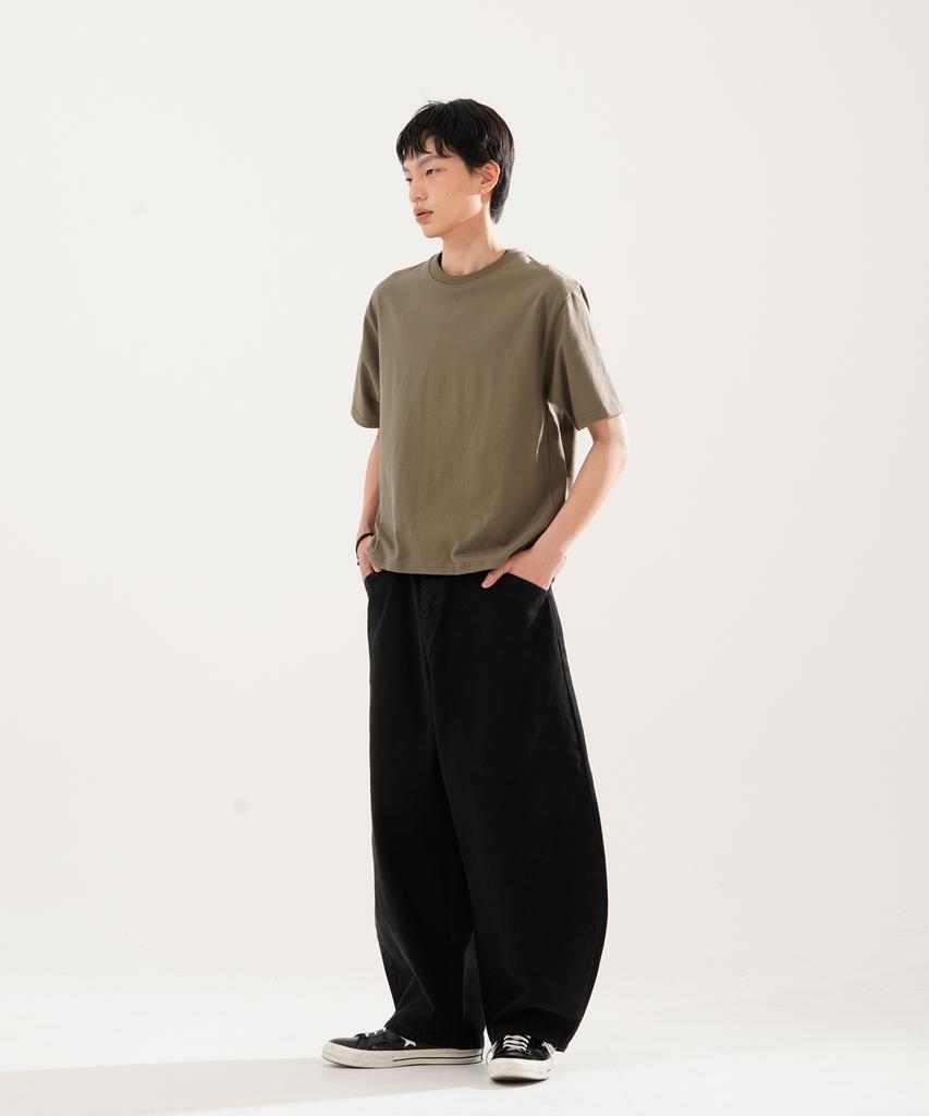 JEMUT Skill Washed Balloon Pants 3-Piece Set Black Nslp2611