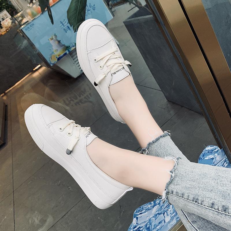 Summer New Trendy Girl White Shoes Personalized Fashion Simple Leisure Travel Japanese Women's Board Shoes Women