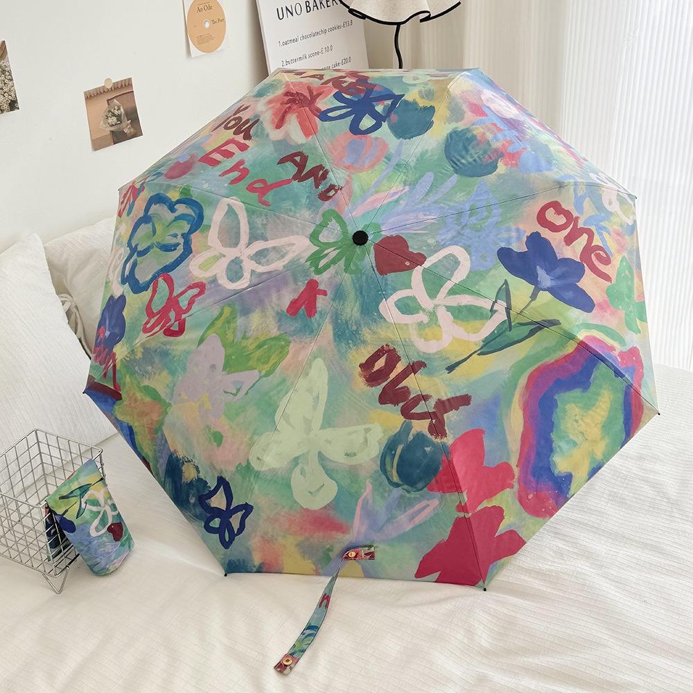 Ultraviolet Protection Pocket Rain Umbrella Folding Sun Umbrella Sun Shade Umbrella  Outdoor 2