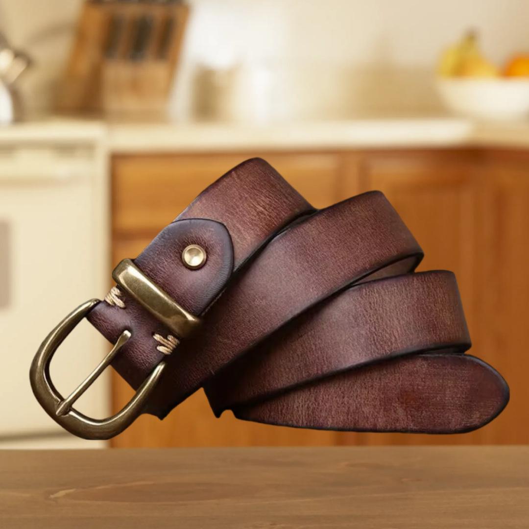 

3.3см Унисекс Ретро Выстиранный Ручной Полировки Простой Первый Слой Коровьей Кожи Ремень Повседневный Трансграничный Взрывной 125cm кофейный