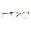 MICHAEL KORS Color block design metal cat eye optical frame women's black
