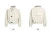 Harrington Herren Winter Baumwoll- und Lederjacke: Verdickte, Warme, Samtgefütterte Oberbekleidung mit Stehkragen