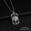Retro Dragon Plate Necklace: Chinese-Style Titanium Steel Sweater Chain