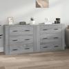 VidaXL Buffets 2 Pcs Sonoma Grey Engineered Wood 3185413