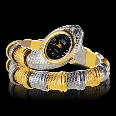 Women Snake Watch Quartz Bracelet Watches Clock Wristwatches