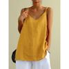 Cotton and Linen Camisole Loose and Versatile Top
