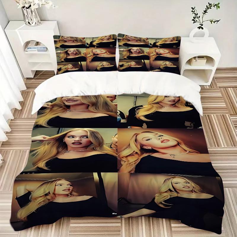 3Pcs Golden Hair Transformation Bedding Sets For All Sizes New 3D Printed Bed Cover Comforter Duvet Cover Pillowcase Bedroom Decoration
