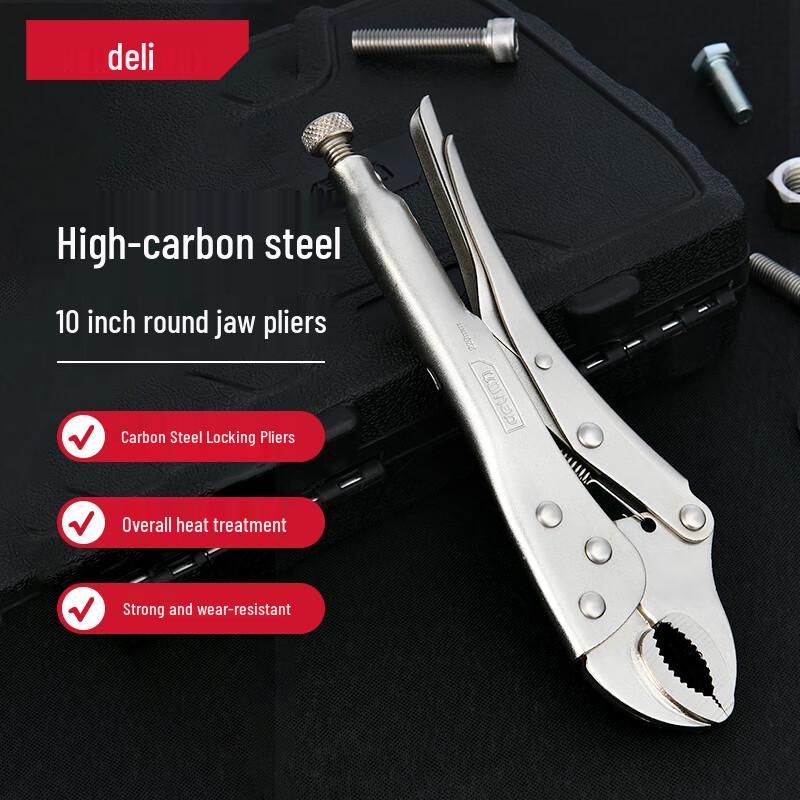 Deli Heavy-Duty Japanese Style Round Jaw Locking Pliers