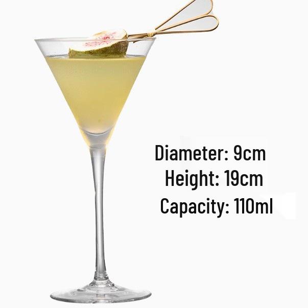 High-Stemmed Cocktail & Martini Glass Set - Creative Internet Celebrity Design