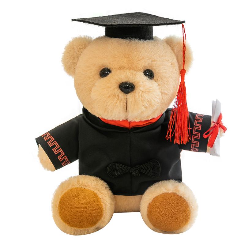 Teddy Bear Doctor Bear Doll Plush Toy Graduation Doll Bear Doll Birthday Gift Chronicle