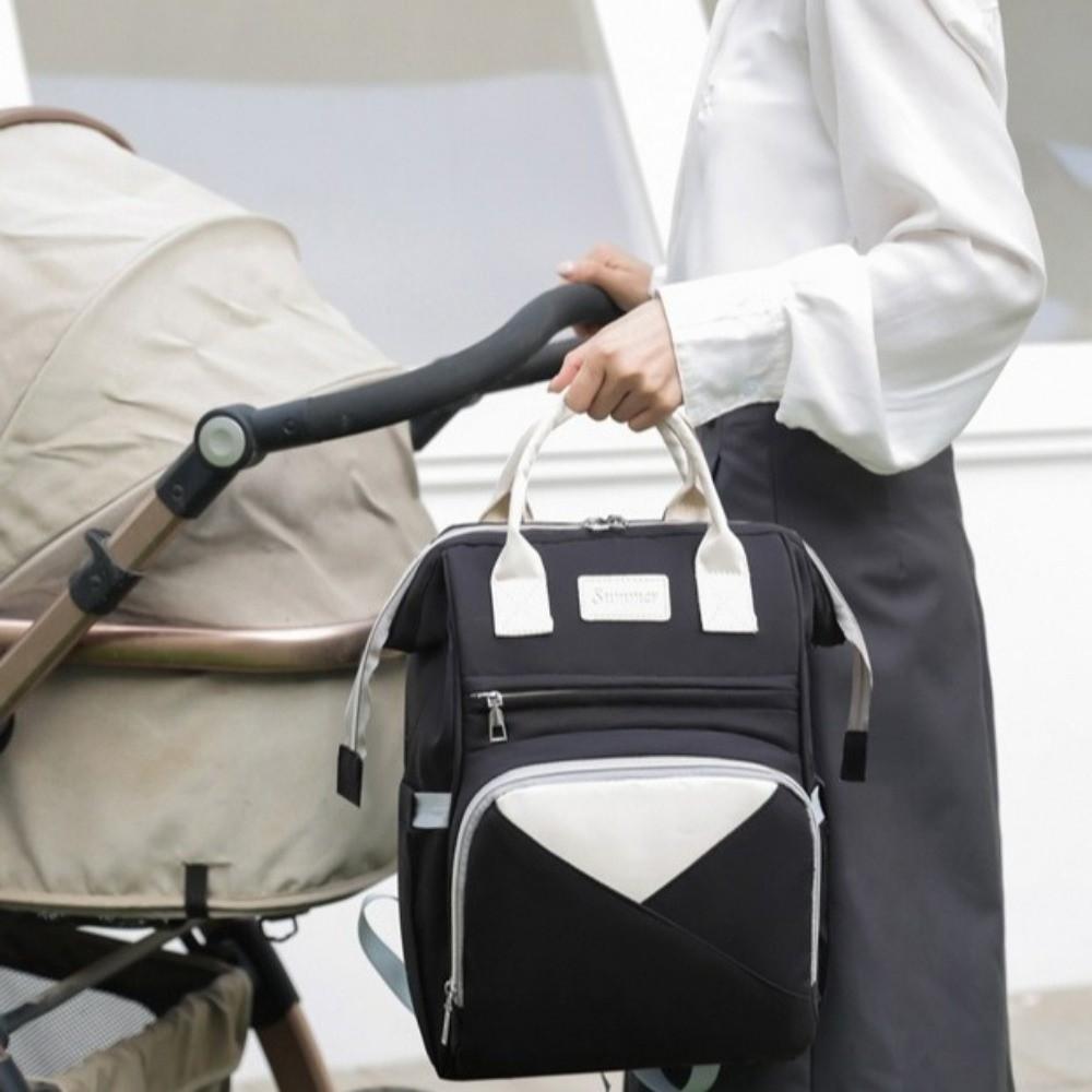 Nylon Diaper Bag Backpack Multifunctional Maternity Travel Bag Fashionable Mommy Bag  Mama