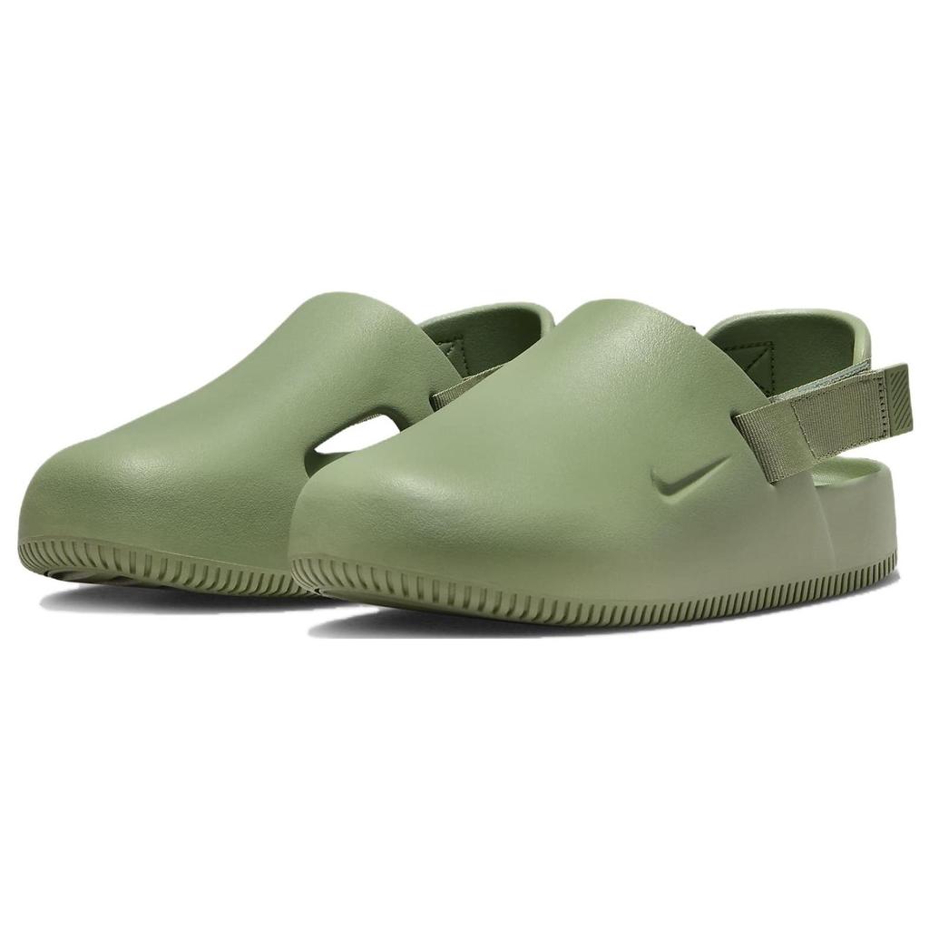 Nike Calm Mule Comfortable Versatile Rubber Sole Non-Slip Closed-Toe Slippers Men Slippers Olive-Green FD5131-300