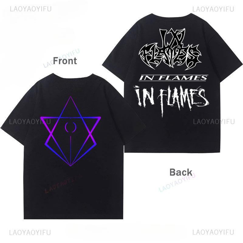 

In Flames Metal Band t shirt Hip Hop Streetwear Harajuku cheap material polyester short sleeve man clothes 5XL різнокольоровий